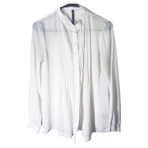 White see through shirt